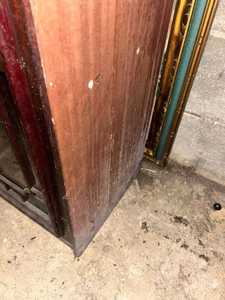 Mueble modular vitrina estantería madera