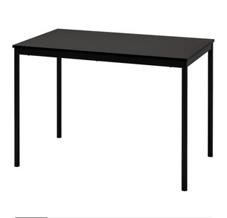 Mesa Comedor Negra + 4 Sillas