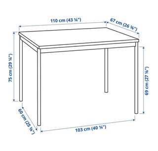 Mesa Comedor Negra + 4 Sillas
