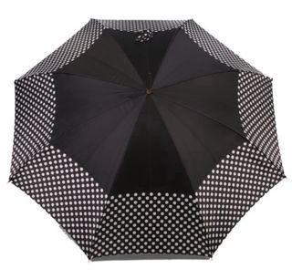 Paraguas mujer elegante puño piel