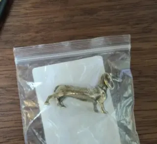 Mini bassotto in ottone