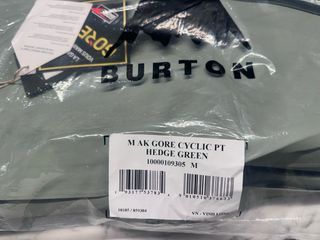 Pantalón Burton AK Gore Cyclic M Verde