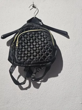 Mini mochila mujer negra