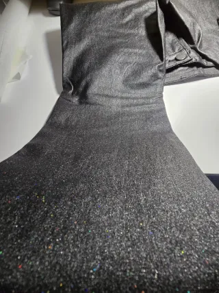 Pantalones efecto piel brillantes