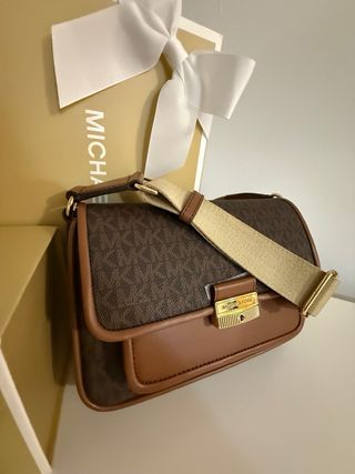 Bolso Michael Kors Marrón y Dorado