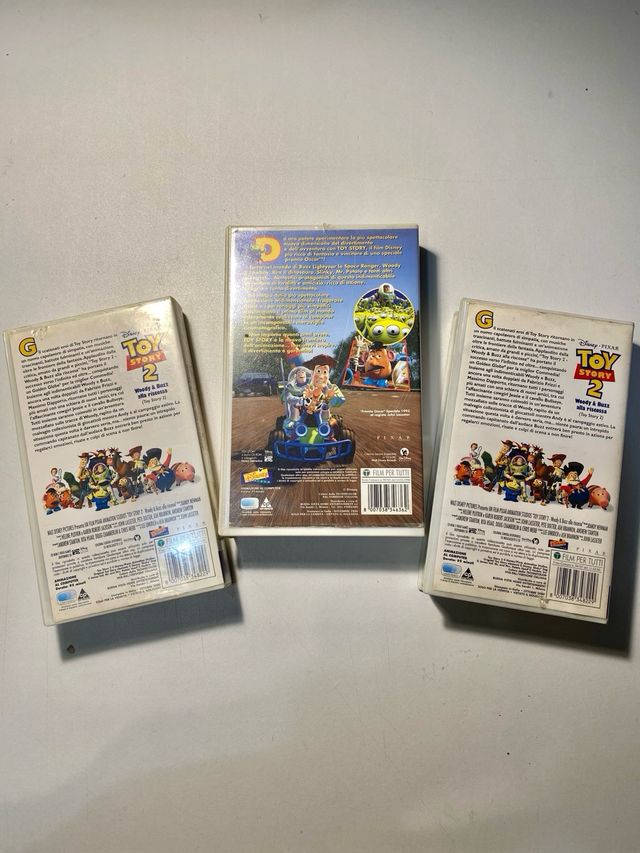 Lotto VHS Toy Story 1 e 2 Disney Pixar