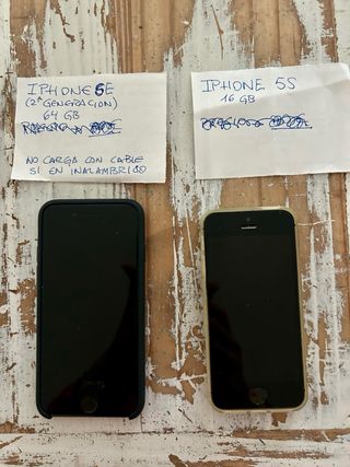 Lote 2 iPhones: 5S, SE (64GB)