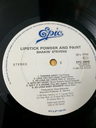 Shakin' Stevens - Lipstick Powder and Paint (1985)