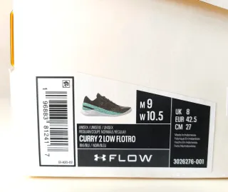 Zapatillas Under Armour Curry Negras y Turquesa