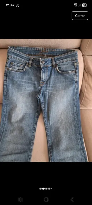 Vaqueros rectos de mujer