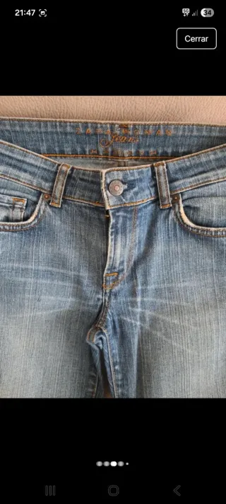 Vaqueros rectos de mujer