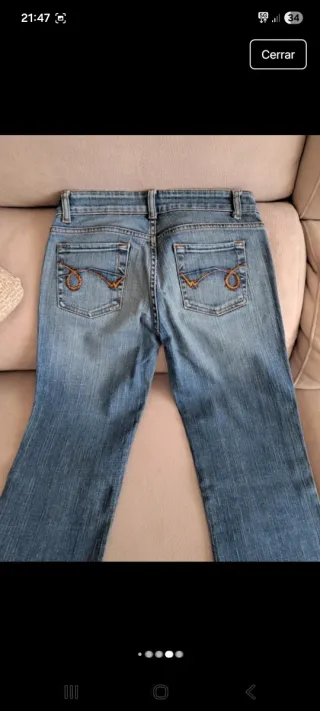 Vaqueros rectos de mujer