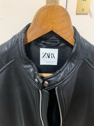Chaqueta Cuero Zara Talla L