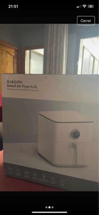 Freidora de aire Xiaomi 6,5 L ,está precintada
