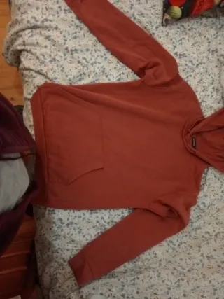 Sudadera con capucha naranja/rojo