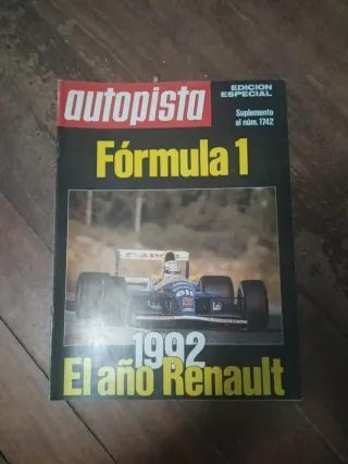 Revista Autopista Fórmula 1 1992 Renault