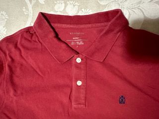 Polo Cortefiel Rojo. Manga Corta. Talla L