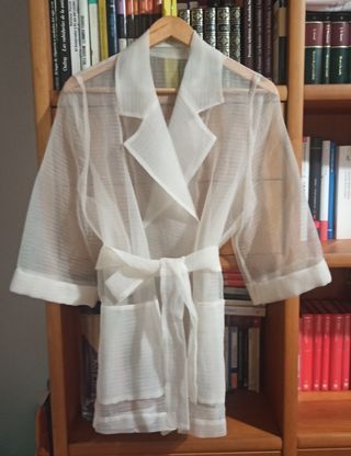 Chaqueta tul crudo talla única