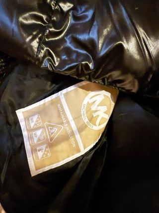 Abrigo Michael Kors Negro con Cinturón MK