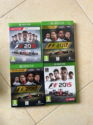 Lote 3 Giochi Xbox One F1 2015, 2016, 2017