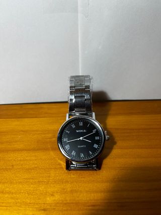 Reloj WOKAI Negro Metal Elegante Nuevo