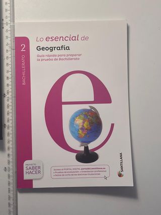 Geografía, 2 Bachillerato