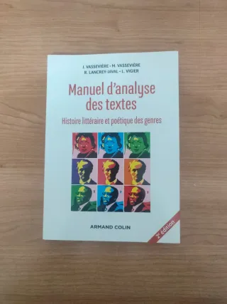 Manuel d'analyse des textes histoire littéraire...