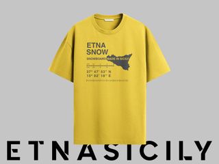 Maglietta Etnasnow Modello Etnasicily vari colori