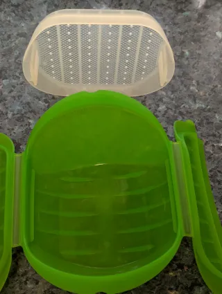 Lékué Estuche Vapor Hondo Bandeja 3-4p 1L. verde