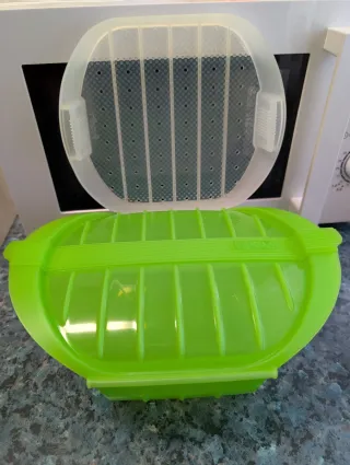 Lékué Estuche Vapor Hondo Bandeja 3-4p 1L. verde