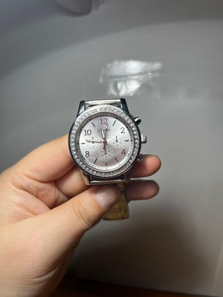 Reloj WOKAI Elegante Metal Negro y Plateado