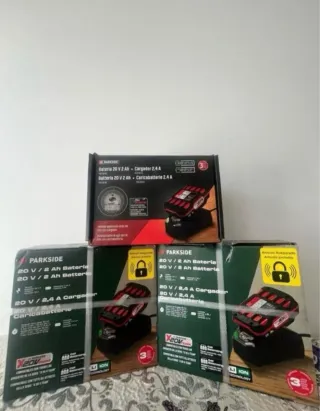 Parkside Batería 20V 2Ah + Cargador 2.4A