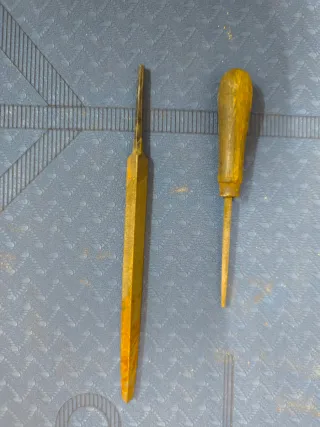 Lote limas metal cuadradas y triangulares