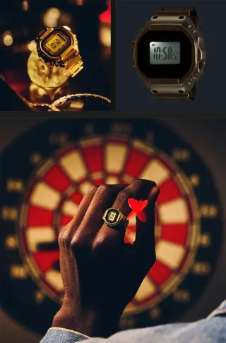 Reloj Anillo Casio Dorado