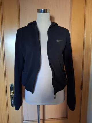 Sudadera Nike Negra con Cremallera