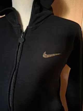 Sudadera Nike Negra con Cremallera