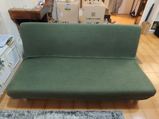 Sofá Cama Ikea Verde con canapé