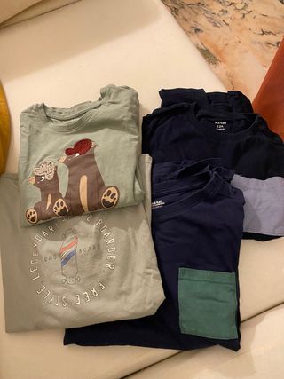 Lote 4 Camisetas Manga Larga Kiabi Talla 12