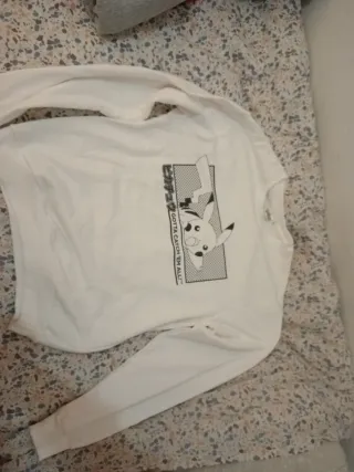 Sudadera Pokémon Pikachu Blanca