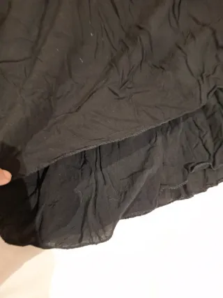 Blusa de tirantes negra mujer