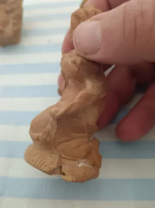 4 Statuine Sacra Famiglia Terra Cotta Vintage