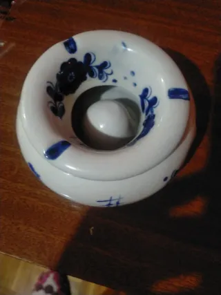 Cenicero Azul Delft Cerámica Decorativo