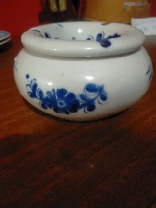 Cenicero Azul Delft Cerámica Decorativo