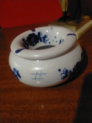 Cenicero Azul Delft Cerámica Decorativo