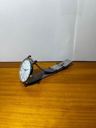 Reloj Minimalista Plateado Unisex Nuevo
