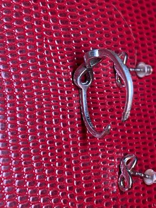 Conjunto Plata Infinito Anillo y Pendientes
