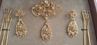 Aderezo Fallera Niña Oro