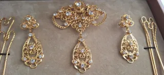 Aderezo Fallera Niña Oro