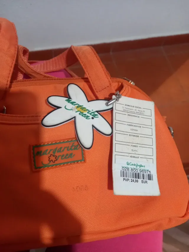 Bolso niña naranja miniatura