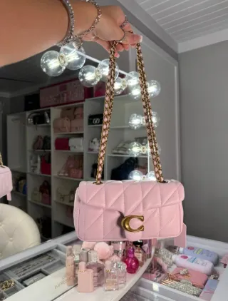 Bolso Coach Tabby 20 Rosa Acolchado